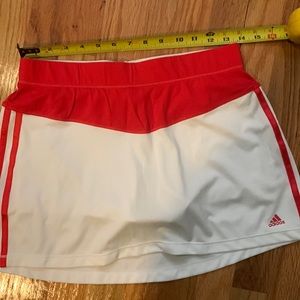 NWOT Adidas Climalite workout skirt with shorts. Size M